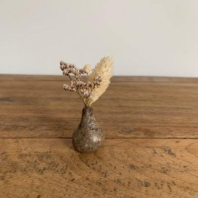 Mini Vase en Papier Recyclé 2,5 cm Brun