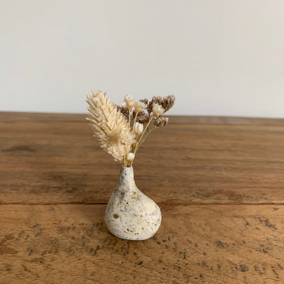 Mini Vase en Papier Recyclé 2,5 cm Blanc