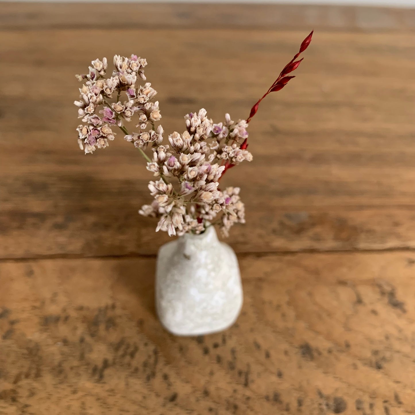 Mini Vase en Papier Recyclé 2,5 cm Blanc