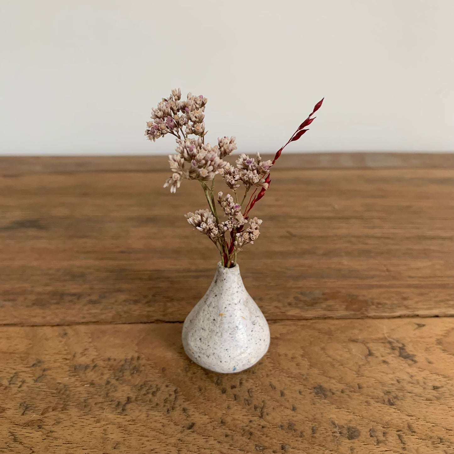 Mini Vase en Papier Recyclé 2,5 cm Blanc