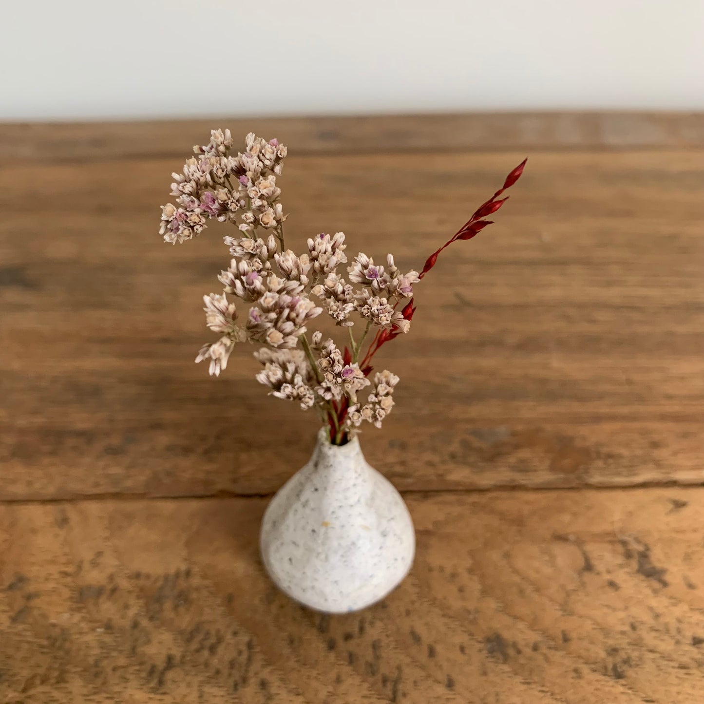 Mini Vase en Papier Recyclé 2,5 cm Blanc