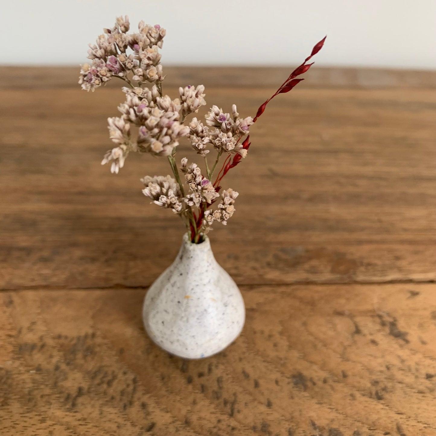 Mini Vase en Papier Recyclé 2,5 cm Blanc