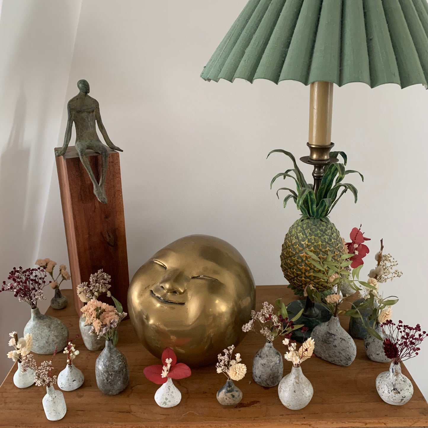 Mini Vase en Papier Recyclé 2,5 cm Brun