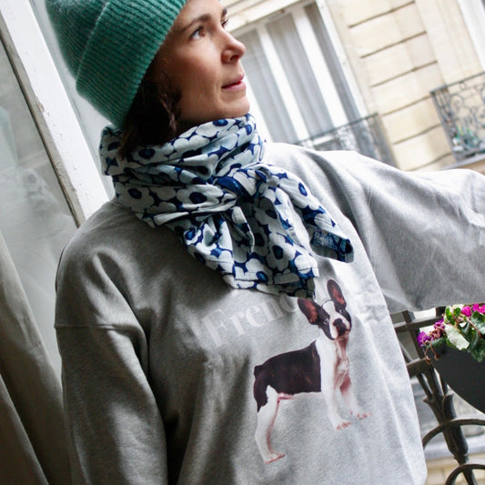 Pull Frenchy unisexe en coton – vue 2