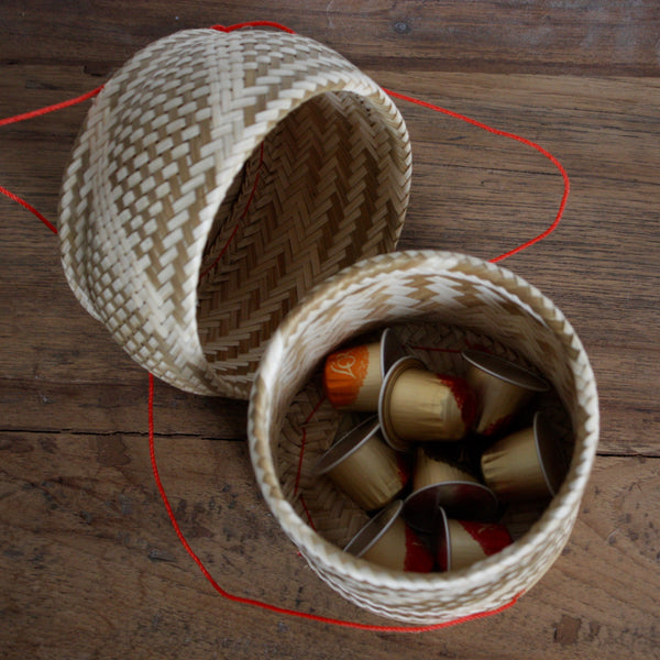 Panier Bambou Riz Gluant Dame Pach Bangkok
