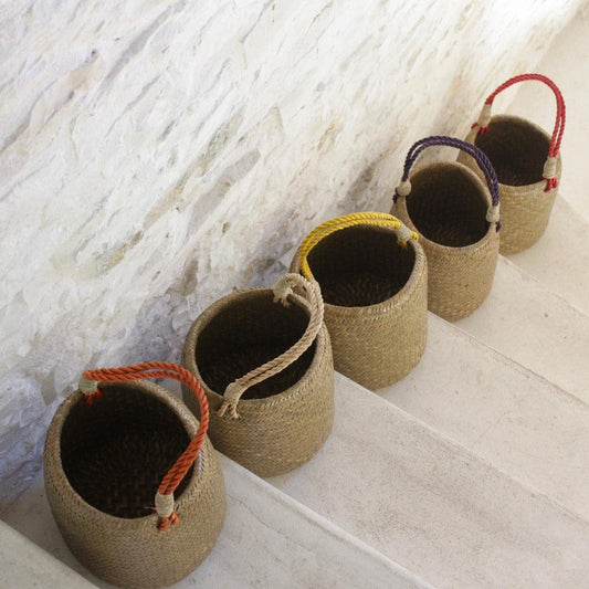 Panier Kraji tressé main en krajoot à coloration naturelle, taille L – vue 2