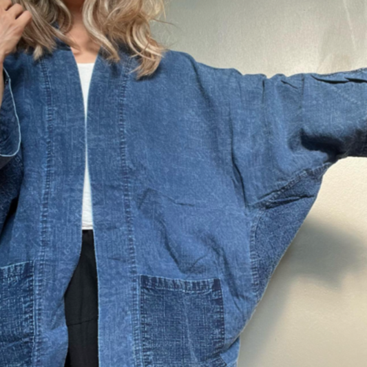 Veste Kimono coton délavé