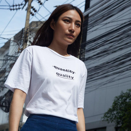 Tee Shirt Coton Femme Blanc