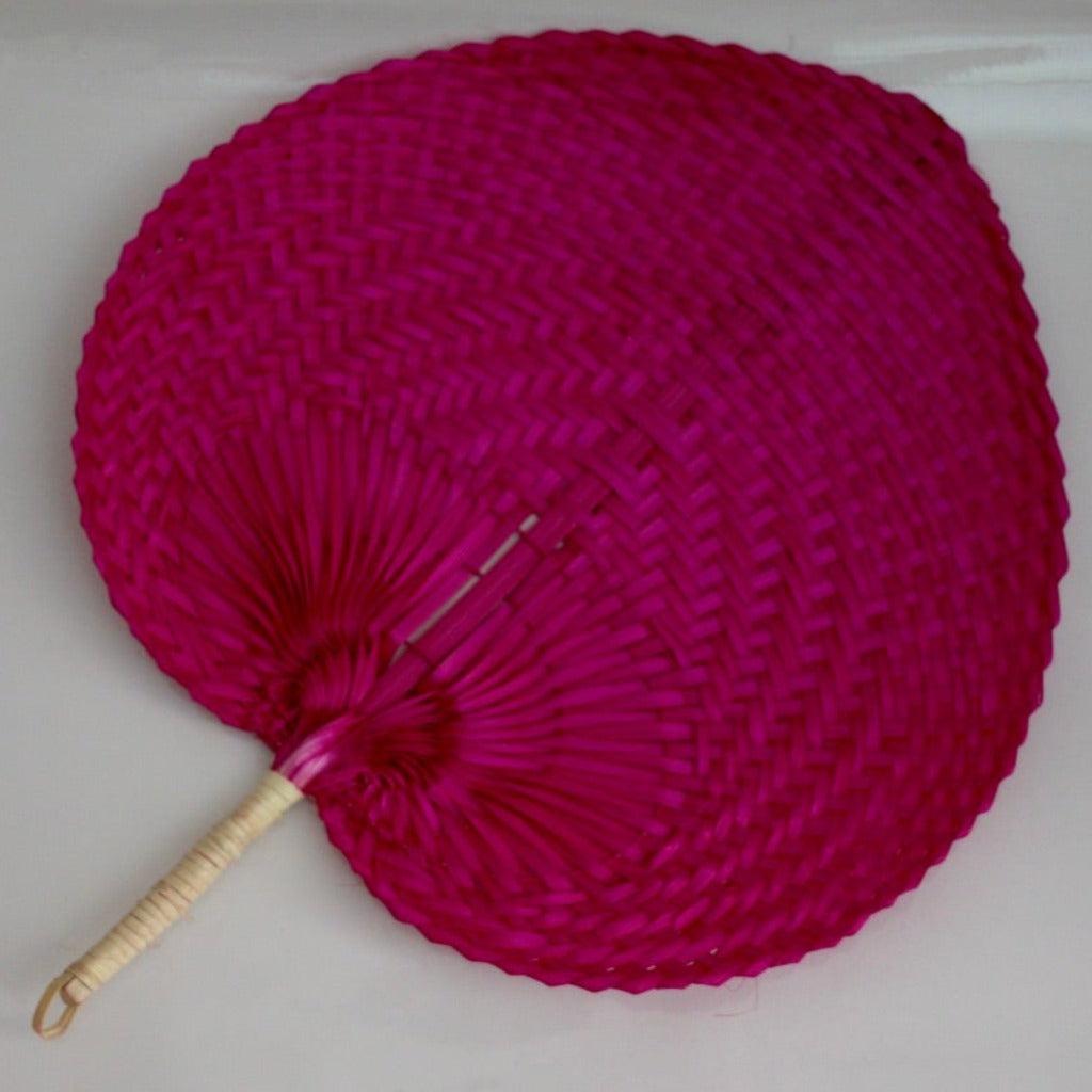 Éventail Bambou Rouge