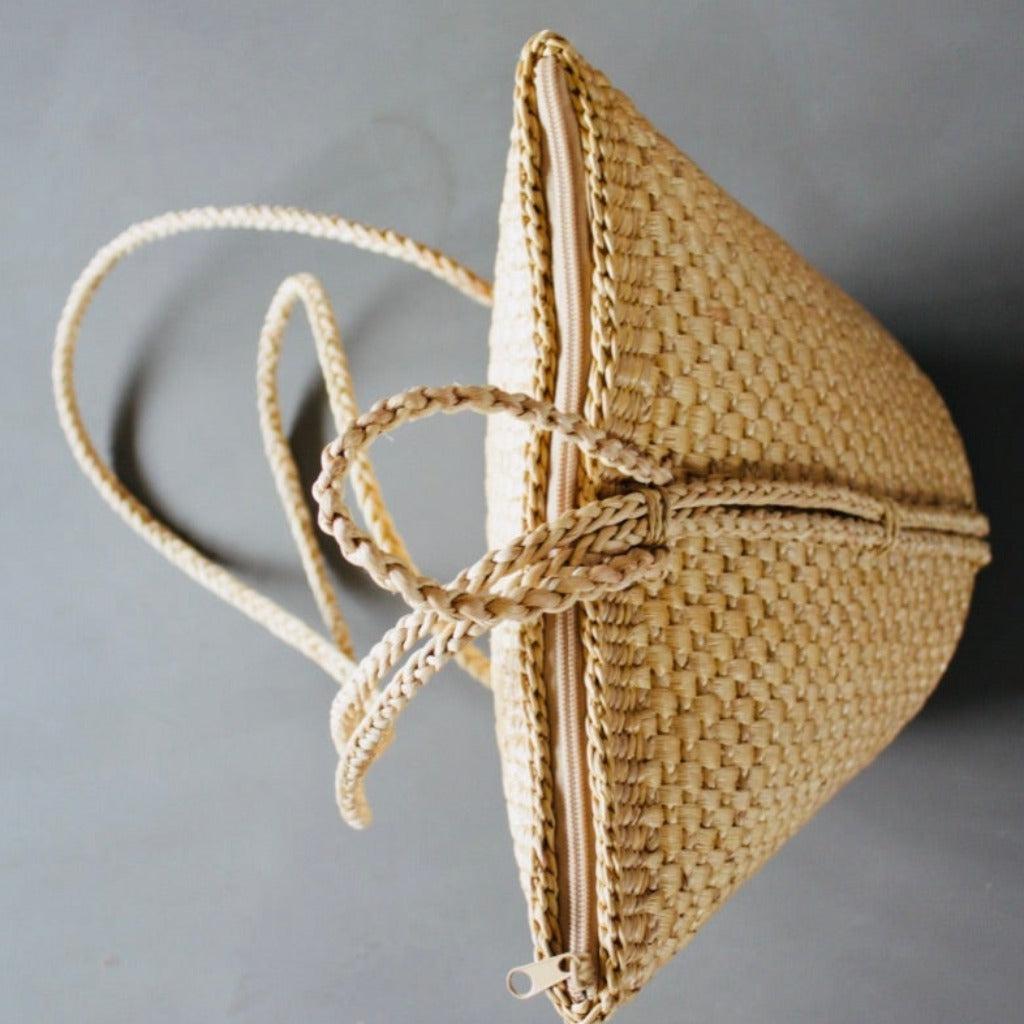 Sac à dos  jacinthe d'eau tressée - Éco-friendly et Fait Main
